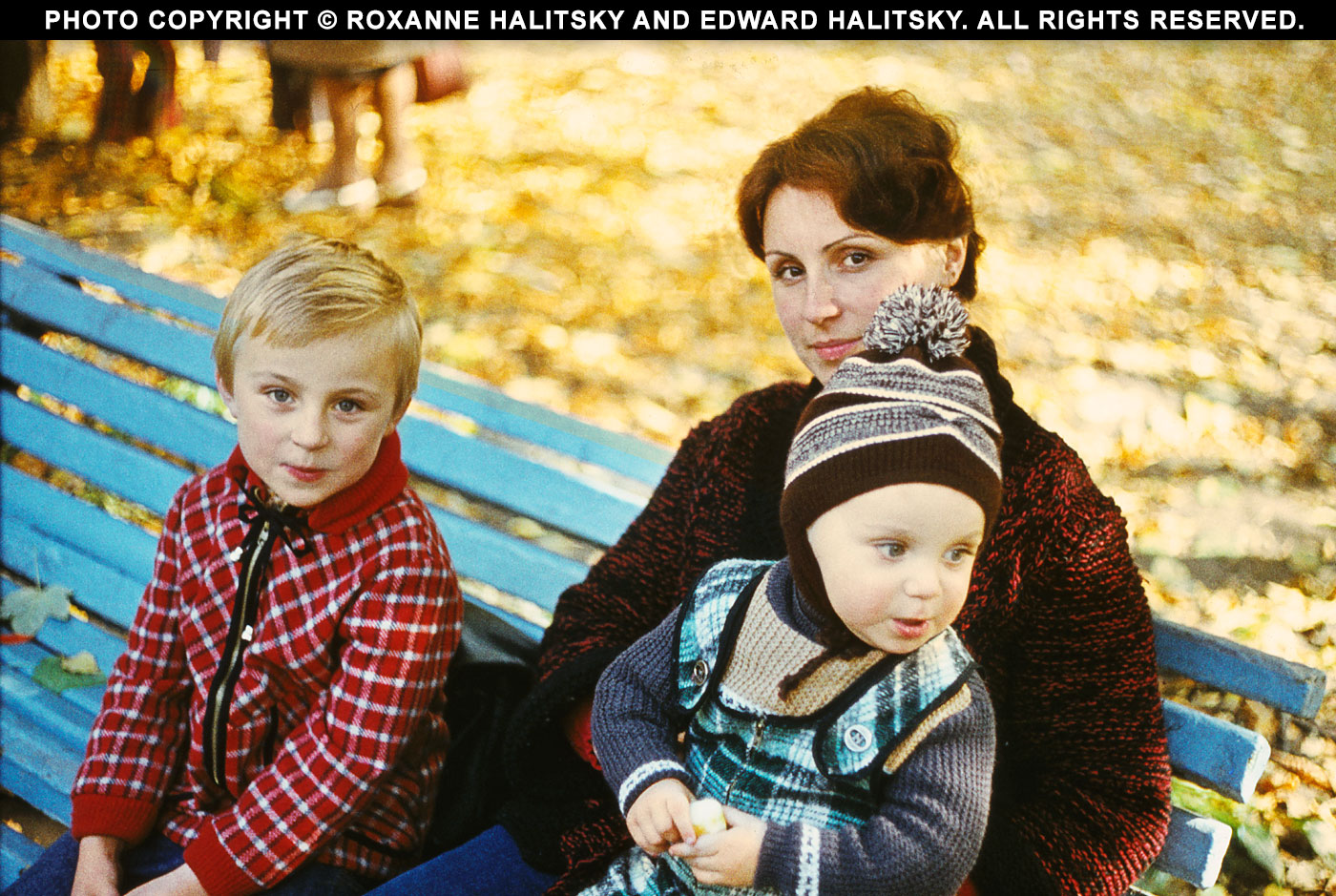 Roxanne Halitsky with son Andre and Edward (Igor) (1982